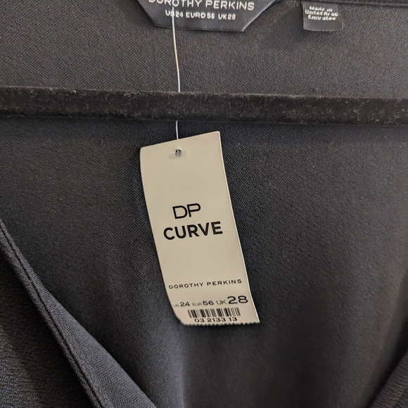 Dorothy Perkins Faux Textured Wrap Dress 4xl or US24 - Picture 6 of 6